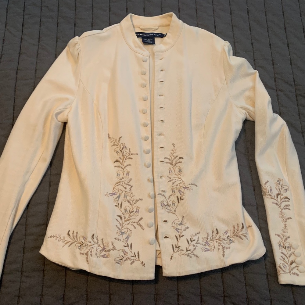 Polo Ralph Lauren embroidered  women’s blazer M
